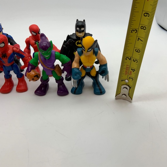 Hasbro Playskool Marvel and DC Comics Superheros Mini Figurines Set of 7 - Picture 10 of 10